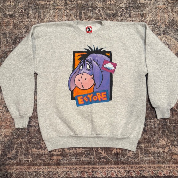 Disney Other - Vintage Disney Eeyore Crewneck Sweatshirt Unisex XL Disneyland Made In USA